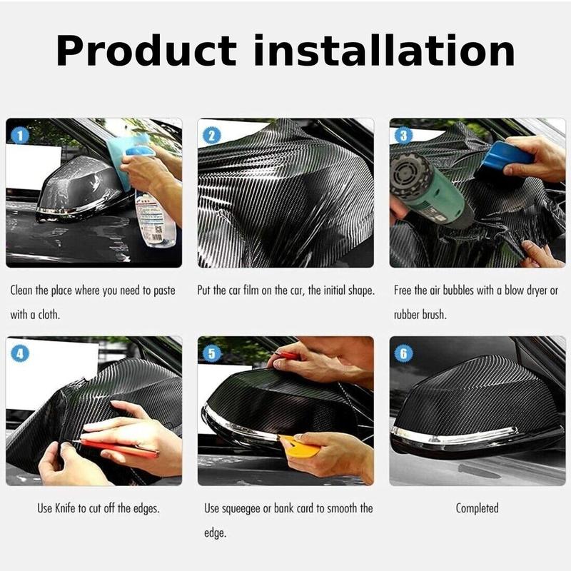 7D Carbon Fiber 5FT x 0.7 FT Vinyl Wraps with Cutter and Hand Tool Kit, Car DIY Wrap Vinyl Roll Film Self-Adhesive Twill Weave Sheet Sticker Air Release Technology, Car Internal and External Decoration Accessories 60 x 8 inch 7D Carbon Fiber 5FT x 0.7 FT Vinyl Wraps with Cutter and Hand Tool Kit, Car DIY Wrap Vinyl Roll Film Self-Adhesive Twill Weave Sheet Sticker Air Release Technology, Car Internal and External Decoration Accessories 60 x 8 inch