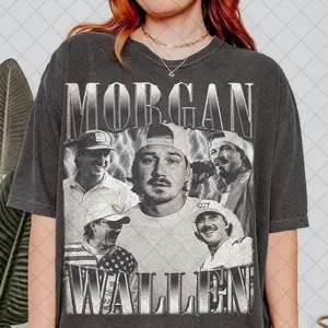 Morgan Vintage T-Shirt, Retro Bootleg Music Fan Tee, Country Concert Shirt, Wallen Concert Tee, Wallen Merch, Unisex Gift Top for Men and Women, Classic Country Music Graphic Tee