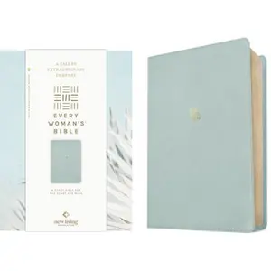 NLT Every Woman's Bible, Filament Enabled (Leatherlike, Sky Blue, Red Letter) -- Tyndale, Leather / Fine Binding