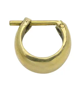 Smooth Brass Hinged Ring