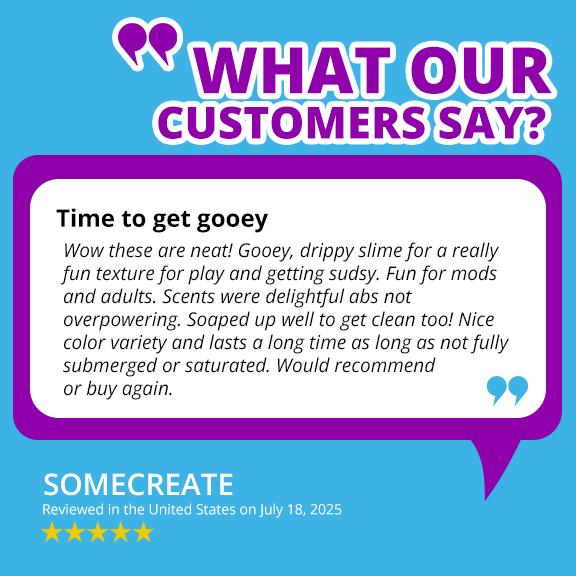 Tub Works Super Goo Bath Slime 'Surprise' Bath Bombs 6 Pack Stretchy Squishy Slime Soap Surprise Inside Sensory Fun Bath Bombs for Kids Non-Toxic & Kid-Friendly Blueberry - Grape Tub Works Super Goo Bath Slime 'Surprise' Bath Bombs 6 Pack Stretchy Squishy Slime Soap Surprise Inside Sensory Fun Bath Bombs for Kids Non-Toxic & Kid-Friendly Blueberry - Grape