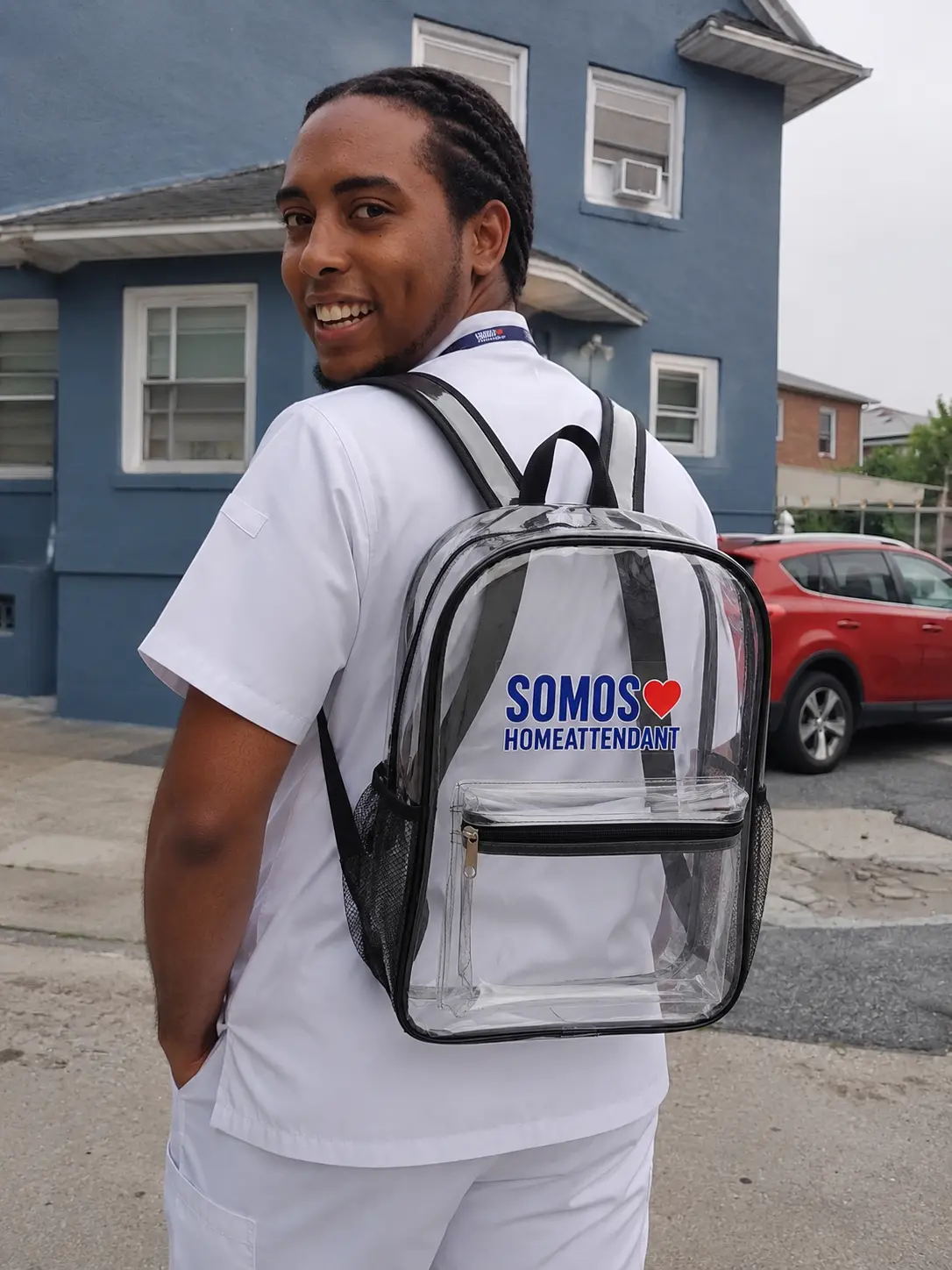PVC Transparent Bookbag for Workplace Security
