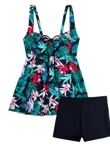 Women's Conservative Tankini Two-Piece Swimsuit, Stylish Beachwear Swimwear, Comfortable & Trendy Bathing Suit Design
