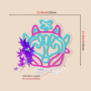 Anime Klee LED Neon Sign, USB Dimmable Neon Light, Ideal for Gamer Room, Stream Room, Anime Themed Decor, Model Jm-H