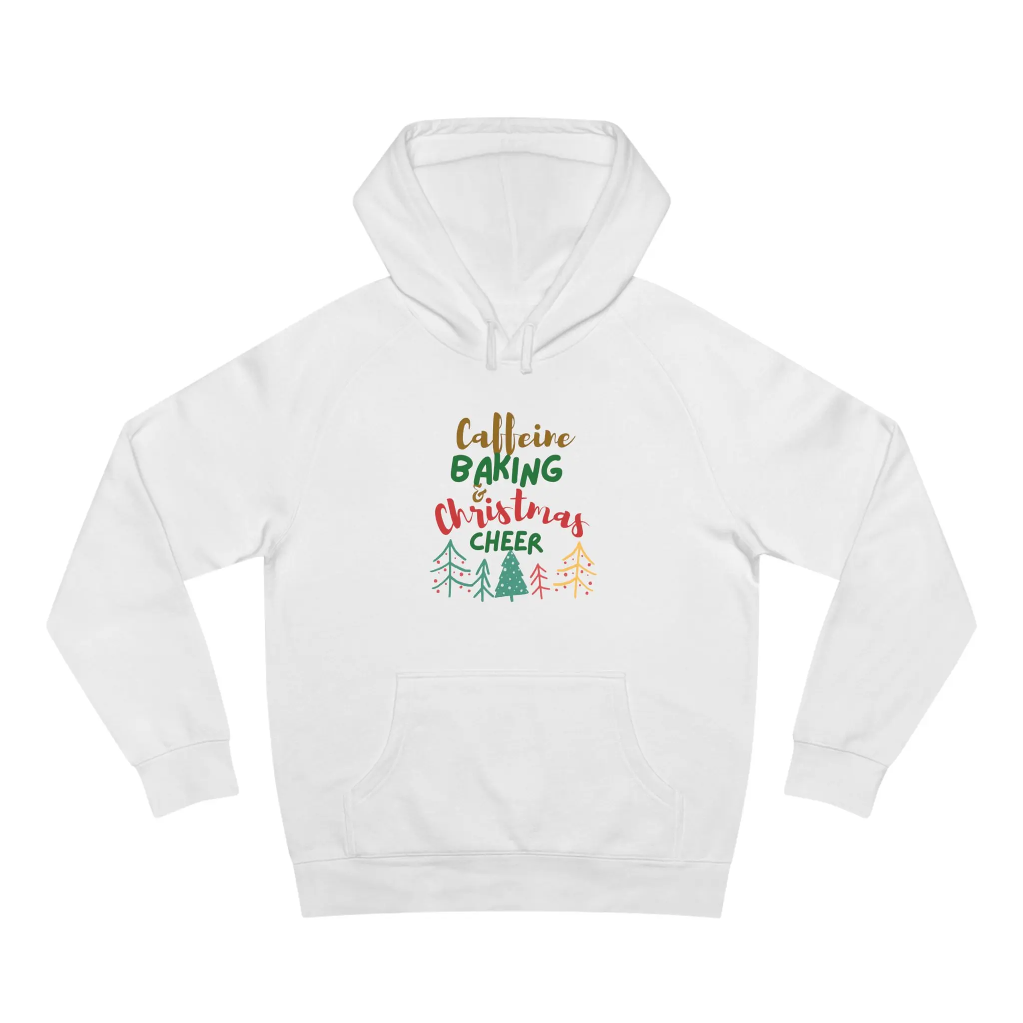 Women's Casual Longsleeve Cotton Hoodie - Baking & Coffee Themed Print, Unisex Top for Bakers, Kangaroo Pocket, Regular Fit, Ribbed Cuffs, Anti-Pilling, Pull-On Design, Sewn-In Label, Longsleeves