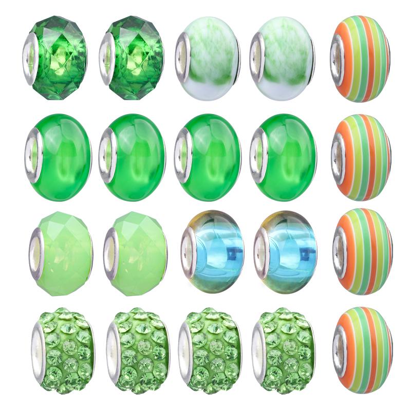 Green DIY Beaded Bracelet Kit