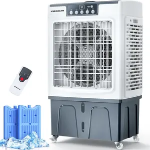 VAGKRI Swamp Cooler,  Evaporative Air Cooler with 3 Modes & Wind Speeds, 9.2-12 Gallon, 120°Oscillation, 24H Timer, Portable Outdoor Air Conditioner with Auto Fill for Patio Garage Commercial Use,2100-3000 CFM  #SummerVibes