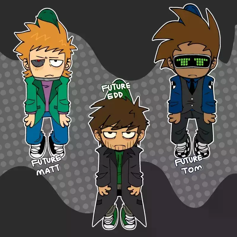 Eddsworld Keychain Kawaii Charms - Unique Keychains for Bags and Keys, Durable, Lightweight and Perfect for Personal Style, Collecting and Gifting