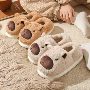 Cute And Fluffy Capybara Slippers for Women, Perfect for Winter Home Use, Warm And Cozy with a Plush Lining, Ideal for Couples., Women Shoes