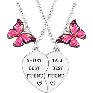 2 count Funny Friendship Necklaces  Friends Necklace Friendship Gifts For Friends Heart Matching Necklace Set For Bestie Christmas Birthday Gifts For Friends