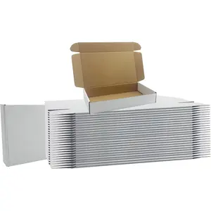 12x7x2 inches Shipping Boxes Set of 25, White Cardboard Box  Corrugated Mailer Box,Boxes for Shipping E-commerce Packaging, Holidays  and Small Business Giving Literature Mailing