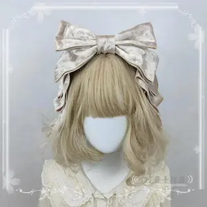 Autumn and Winter Bow Headband KC Flannel Bow Lolita Headband