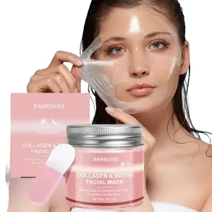Collagen & Biotin Peel-off Facial Mask, Deep Moisturizing Facial Mask, Lifting and Firming Face Mask, Facial Skin Care Product for Women & Men