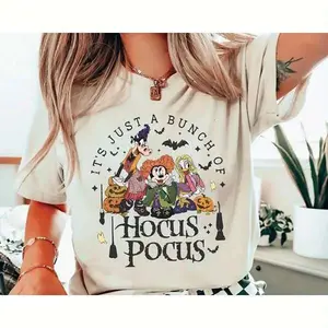 Cartoon Mouse Halloween T-shirt 2025, Plus Size Women's Loose Casual Short Sleeve Spooky Tee, Comfortable Unisex Gift Patriotic Freedom Tribute Sweatshirt Vintage Halloween Movie Crewneck