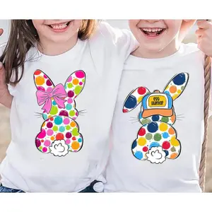 Easter Bunny Shirt for boys girls, Boy Girl Easter Shirt, Teens Easter Shirt, Easter Brushstroke Shirt, Coquette Bow Shirt, Easter Bunny Shirt