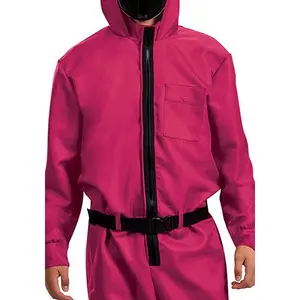 Squid Game Adult Triangle Guard Jumpsuit