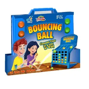 Bouncing Ball Game, 1 Box Desktop Mini Competitive Finger Double Catapult Toy, Parent-child Interactive Board Game, Fun Indoor Leisure Toy for Kids & Adults