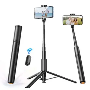 BEFAME 68-inch Auto-Open Tripod Selfie Stick with 360° RotatableAlloy Aluminium,Automatic Unfolding Design, One Click Open Tripod, 1.75m extendable selfie stick, For 4-7 Inch SmartphonesTravel Compact Portable Cellphone Stand