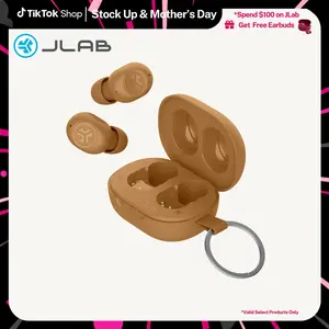 JLab JBuds Mini Tones Bluetooth 5.3 Earbuds Compact IP55 Dustproof Noise-Canceling 20 Hours Playtime Android Compatible Safe Mode Wireless Headphones