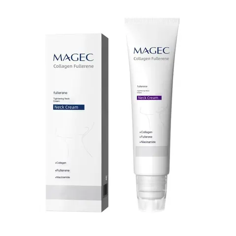 5-Roller Collagen Neck Firming Cream, 50ml Neck Care for Adults - Animal Fat Free, Alcohol Free, All Skin Types, Hyaluronic Acid Boost, Vitamin C+E, Reduces Double Chin, Relieves Edema, Wrinkled Skin Care