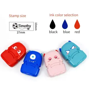 Baby Name Stamp Custom-made DIY Gift for Children Seal Student Clothes Not Easy to Fade Came in Bundle