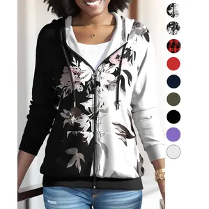 Zip Up Hoodies For Women Long Sleeve Casual