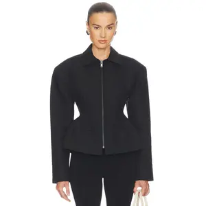 EAVES Lyza Sculpted Jacket in Black