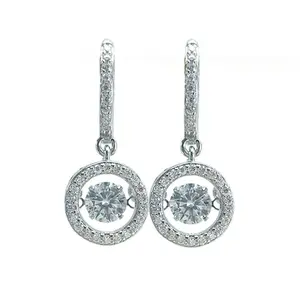 【248】1CT*2 SYNTHETIC MOISSANITE EARRINGS