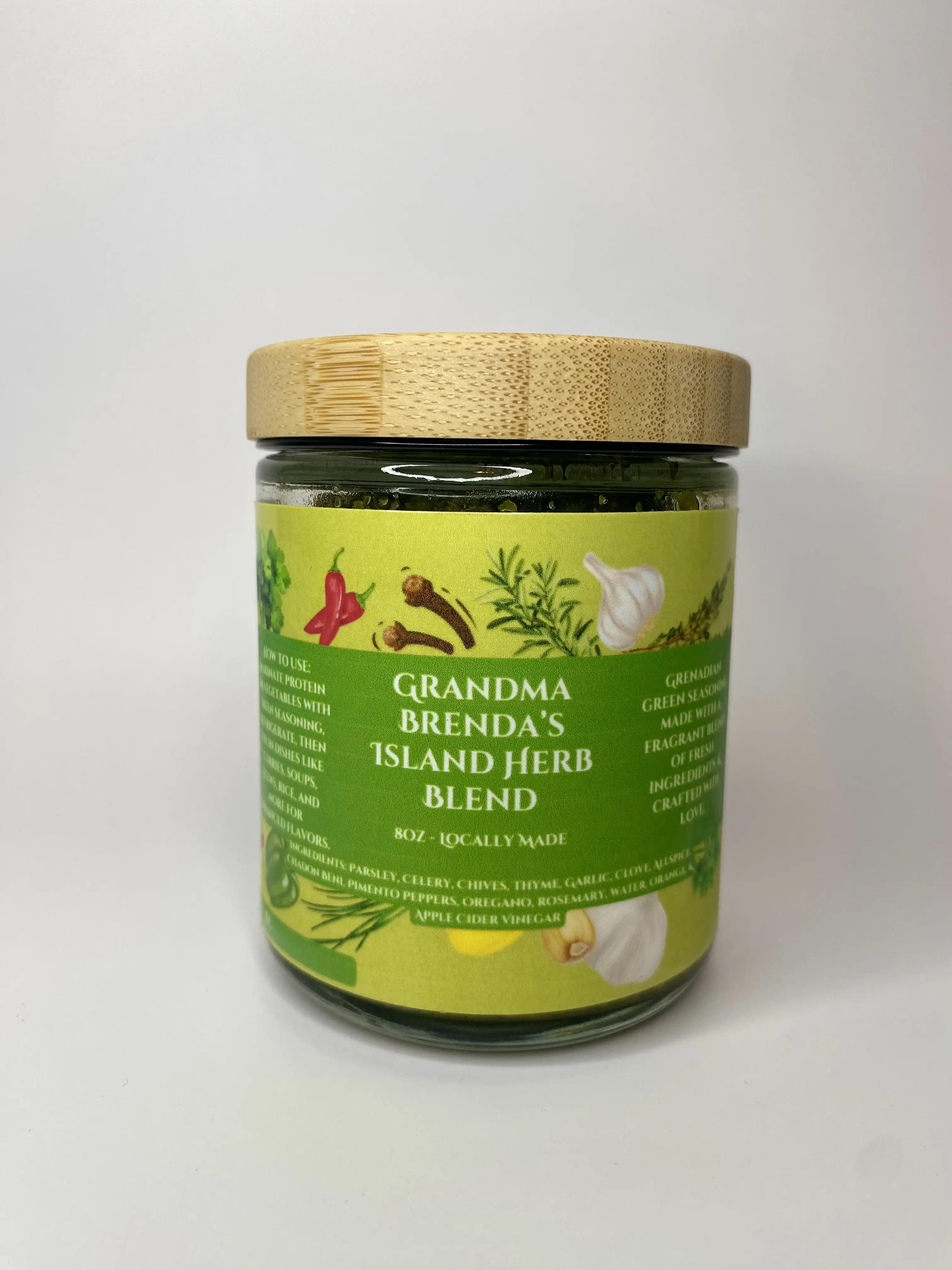Grandma Brenda's Island Herb Blend - Aromatic Green Seasoning Blend That Delivers Scrumptious Flavor