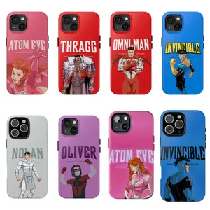 Invincible Characters Double Layer Durable Phone Case for iPhone 16 15 14 13 12 11 Pro Max Pro