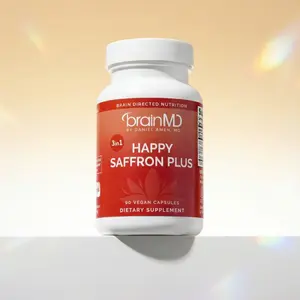 BrainMD - Happy Saffron Plus by Doc Amen | #1 formula for a healthier, happier you - free from gluten, dairy, and eggs BrainMD - Happy Saffron Plus by Doc Amen | #1 formula for a healthier, happier you - free from gluten, dairy, and eggs