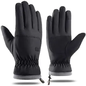 Men Women Winter-Warm-Ski-Gloves Splash-proof-Cold-Weather Snowboarding-Gloves Touch-Screen-Fingers for Cycling Skiing