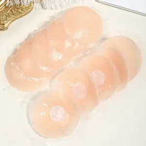 2/10 pieces of women's chest patches, reusable chest patches, chest patches, reusable invisible silicone adhesive chest patches, suitable for wearing in various occasions.