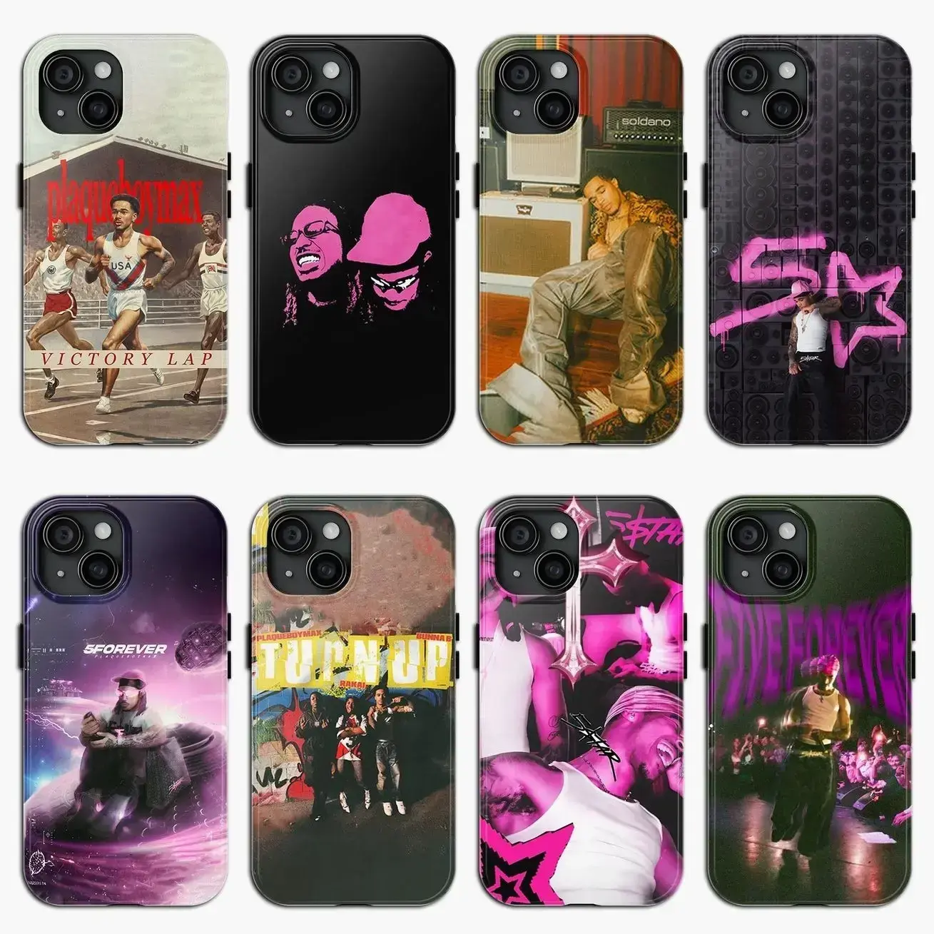 Streamer Album Fan Merch Graphic Underground Rap Hip Hop Music Artist Plaqueboymax Art Tough Phone Case. Edgy Streetwear Aesthetic Rugged Shockproof Protective Cover For iPhone 17 Pro Max 16 Air 15 14 13 12 11.