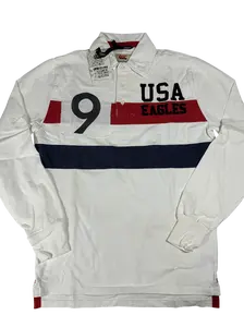 USA Canterbury White Rugby Polo Shirt USA Canterbury White Rugby Polo Shirt