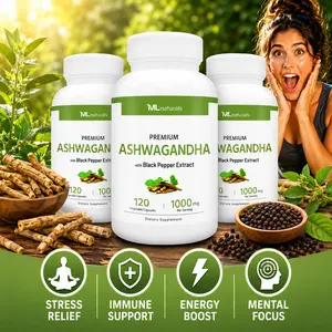 Ashwagandha Capsules with Root Powder 600mg, Extract 400mg & Black Pepper 10mg, Stress, Mood & Daily Wellness Support Formula, 120 Vegetable Capsules
