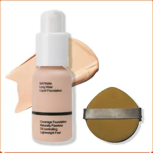 Foundation,Matte Foundation Concealer Full Coverage,Oil-Control &Waterproof Foundation Makeup For Women. Lightweight Smoother