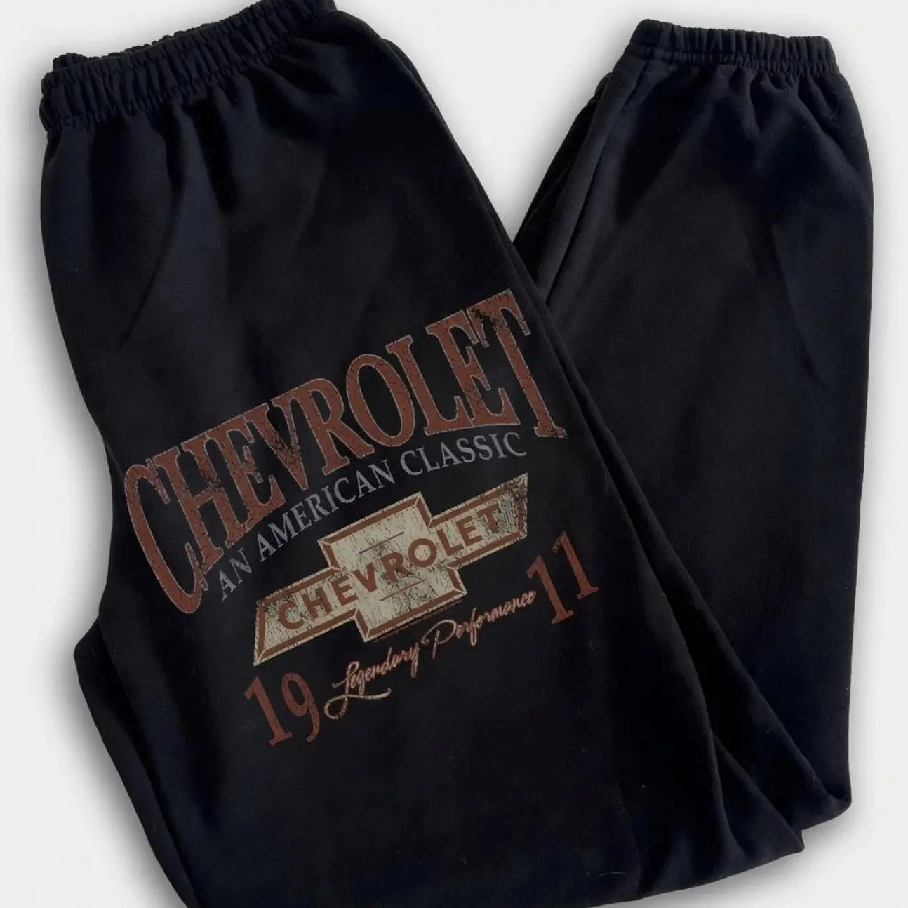 Chevrolet American Classic Sweatpants,  Unisex Cotton Fleece Joggers, Comfortable All-Season Fit, Casual Streetwear Pants, Trending 2026, Gift For Him, Gift For Her. 4