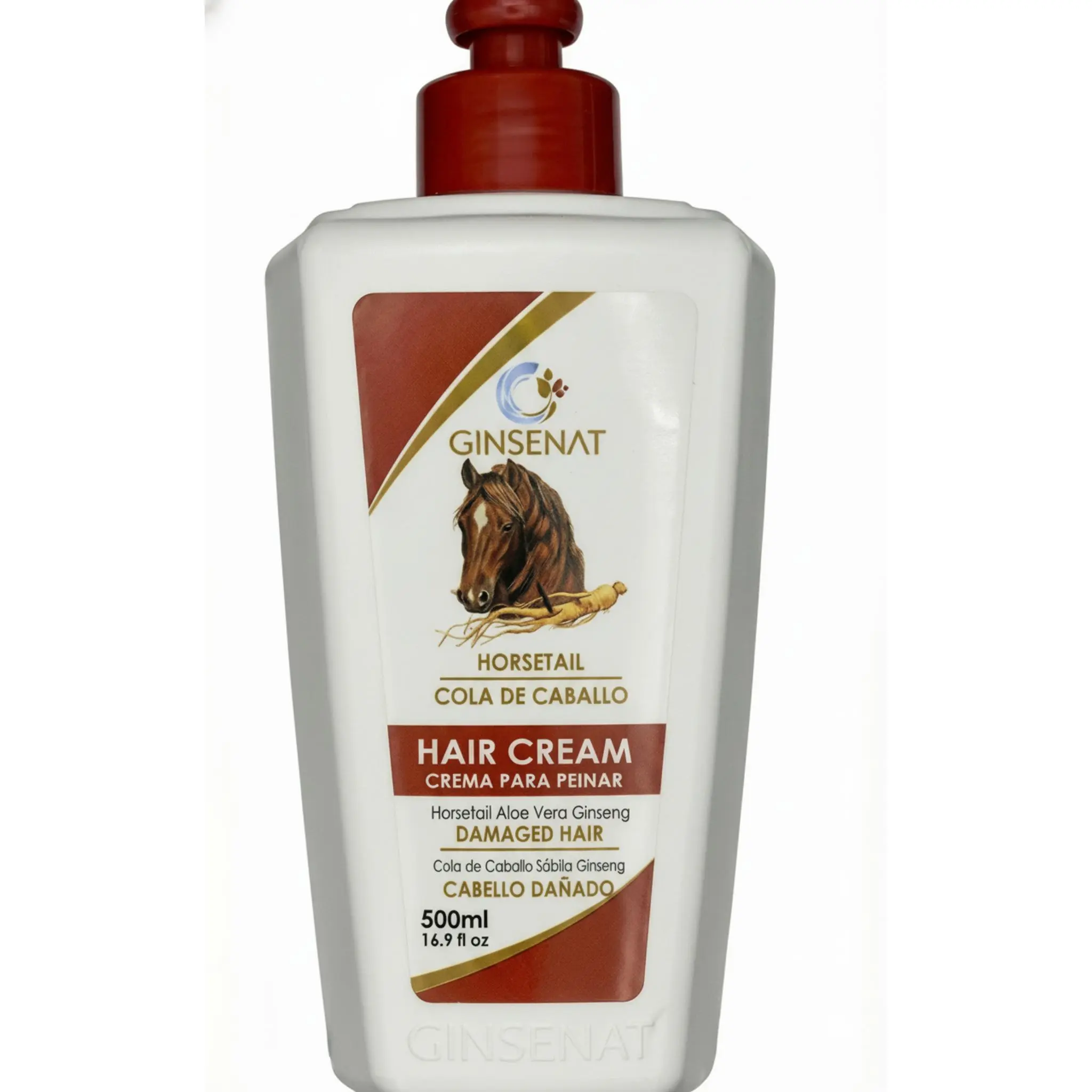 Ginsenat Horse Tail Hair Cream, 300ml Haircare Treatment for Hair Health