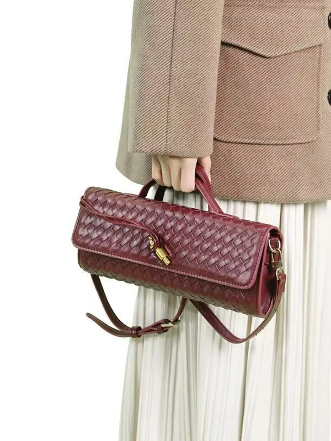 Women's Fashion Leather Handbag, Casual Shoulder Bag, All-Seasons Accessory, Perfect Gift for Women, Ideal for Daily Use & Special Occasions, Embellished Shoulder Bag, Stylish Versatile Bag, Fashionable Purse, Casual Trendy Bag