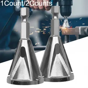 High-Speed HSS Deburring Tool Kit: Multi-Blade Chamfer Trimmer, Anti-Slip & Anti-Jam Drill Bit Repair Gear, Precision External Chamfering Tool for Automotive Repair & Industrial Metalworking, Durable, Anti-Scratch Metal Finishing Kit