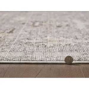 Mira 4614 Taupe Allure Machine WovenPerformance Area Rug - KAS