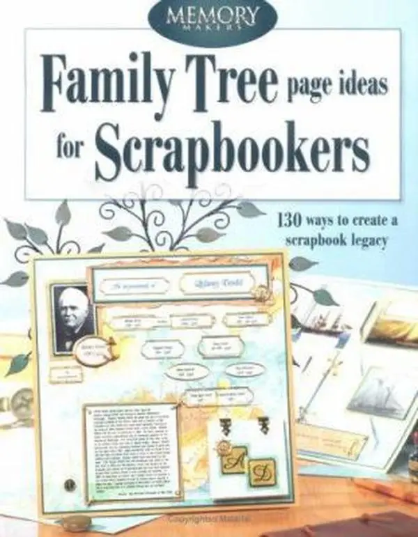 USED Book - Family Tree Page Ideas For Scrapbookers: 130 ways to create a scrapbook legacy by Memory Makers (Paperback) - english