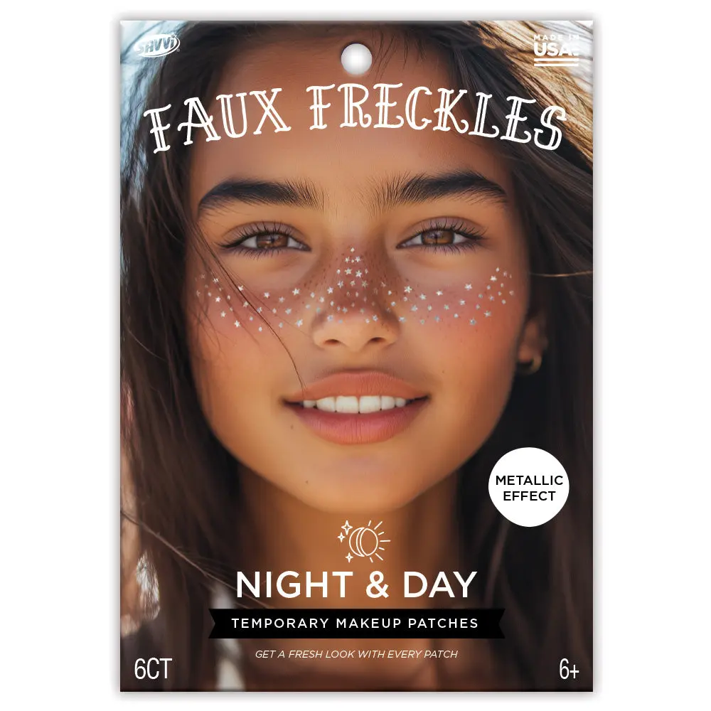 Night and Day  Freckle Temporary Tattoos Party Pack 6 Tattoos
