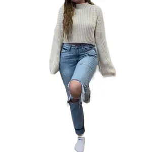 Turtle Neck Cream Sweater