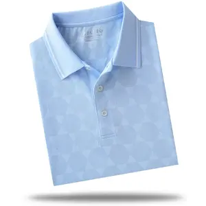 M MAELREG Mens Polo Shirts Short Sleeve Jacquard Performance Moisture Wicking Lightweight Casual Active Mens Golf Shirt Cool feeling