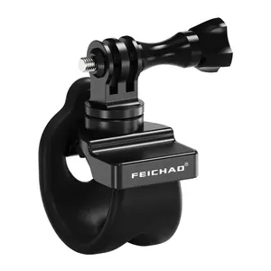 Feichao Aluminum Alloy 360° Damped Rotation, Universal Triple-Clamp 3-Slot Elastic Bracket, Multifunctional Photography Holder for Gopro/dji/insta360