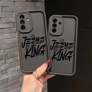 Minimalist Jesus-Themed Creative Phone Case Compatible with Samsung Galaxy S26 S25 S24 S23 S22 S21 Fe Plus Ultra A13 A14 A15 A16 A17 A33 A34 A35 A36 A52 A53 A54 Note20, Soft TPU Back Cover for Drop Protection.