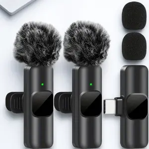 Wireless Lavalier Microphone for Type-C Phones - Professional Plug-and-Play Recording Mic, Lightweight & Noise-Cancelling, HD Audio for Vlog, Live Streaming, Interviews & Video Calls - Essential for Content Creators