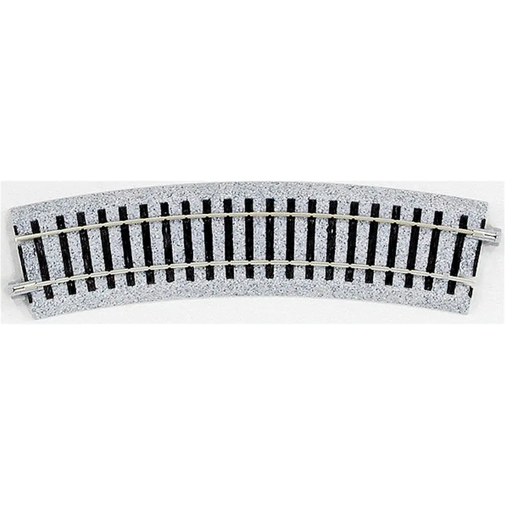 Kato USA 2-260 Curved Roadbed Track Section - Unitrack -- 222.5 Degree Sections, 16-7/8" 430mm Radius pkg(4), ho